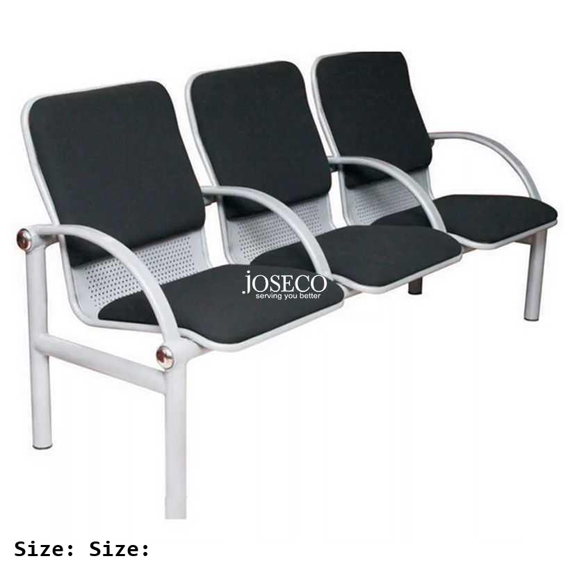 Three Seater Airport Chair with Cushion (42kg)-size