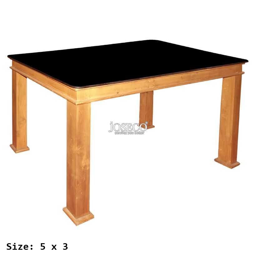 Arnica MM Glass Top Wooden Table 5 x3-size