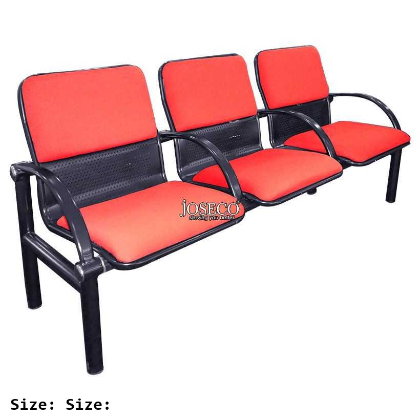 Three Seater Airport Chair with Cushion (44kg)-size