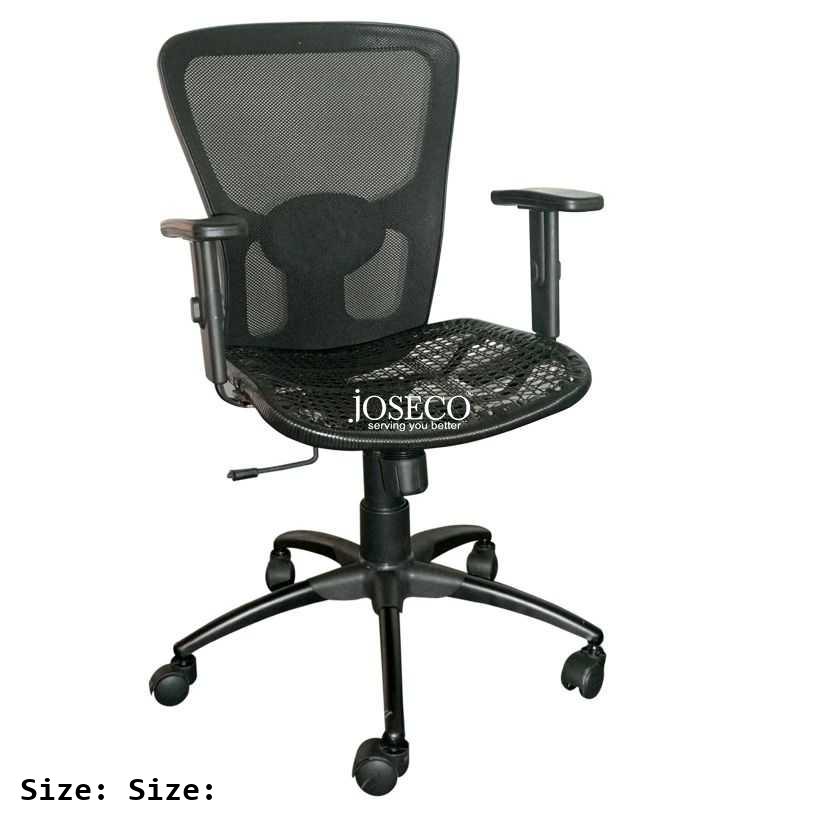 Mintos 360 Revolving Chair Knitted with Plastic Wire-size