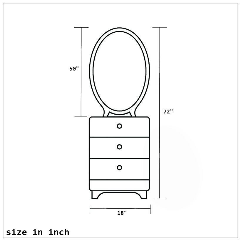 Dressing Table-size