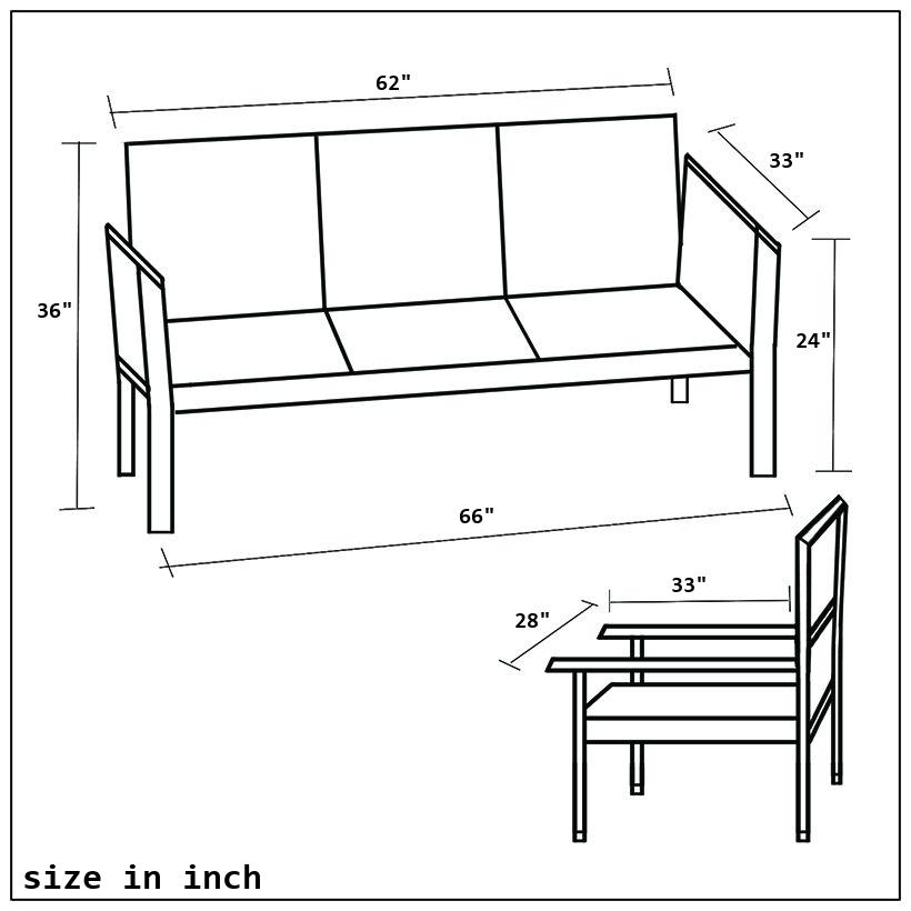 Arch SSF Sofa-size