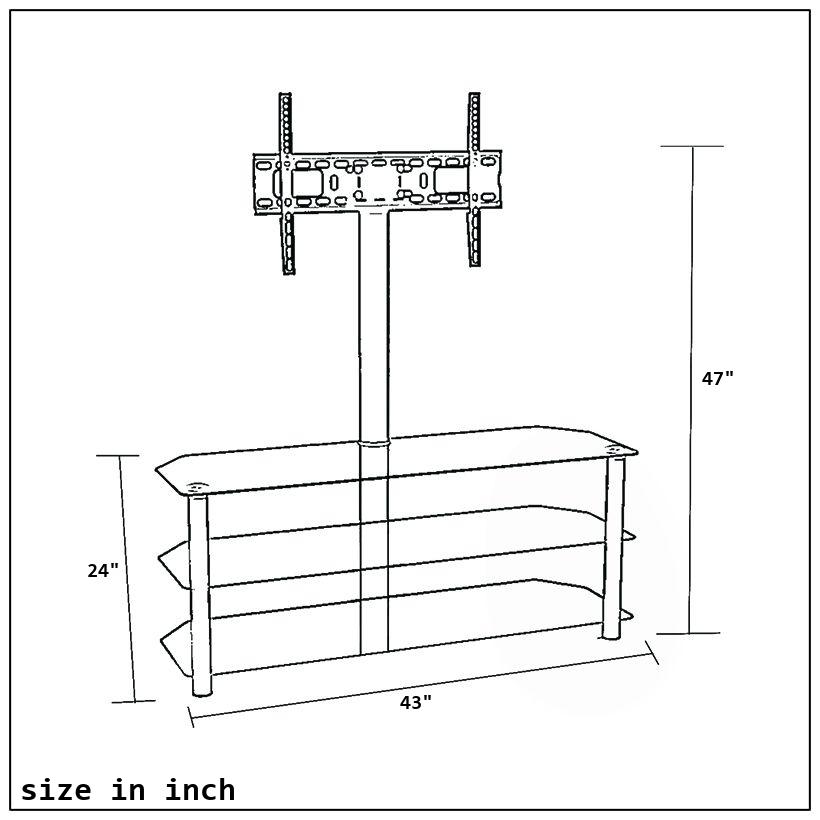 LCD TV STAND-size