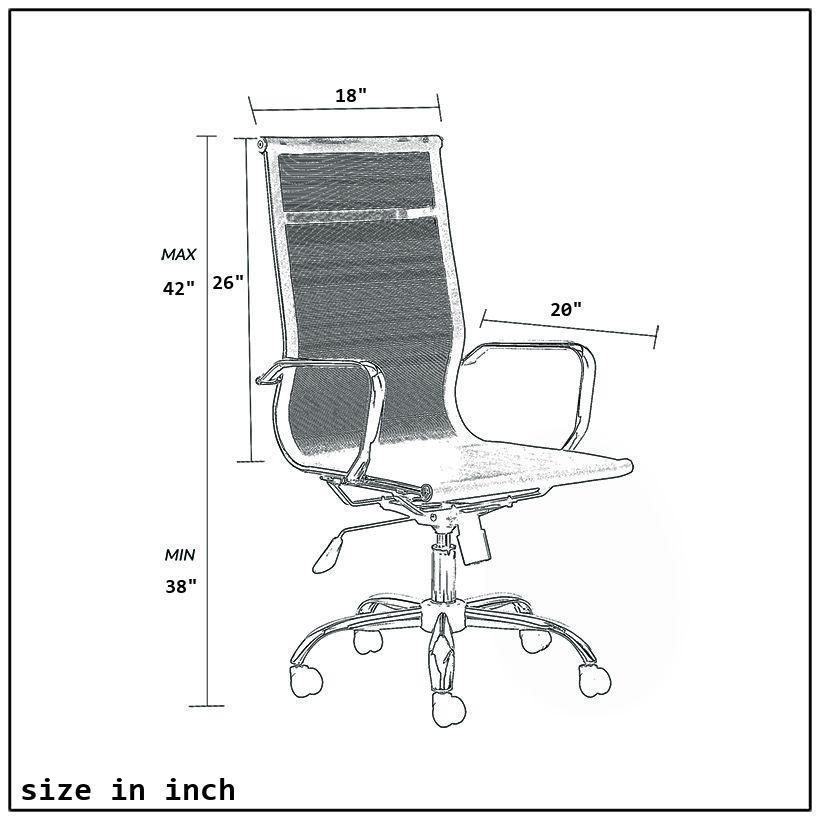 High VKM Height Adjustable Cushion Chair-size